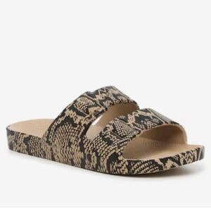Freedom MOSES Slide Sandal in Cobra Sands; size 7/8